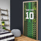 Custom Nigeria Football Door Cover The Naija-Tribal Sporty Style - African Pride
