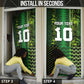 Custom Nigeria Football Door Cover The Naija-Tribal Sporty Style - African Pride