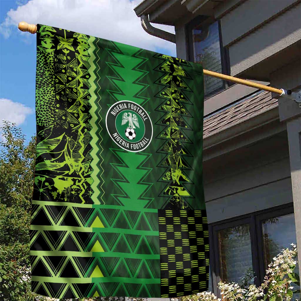 Nigeria Football Garden Flag The Naija-Tribal Sporty Style - African Pride