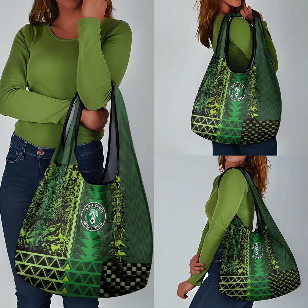 Nigeria Football Grocery Bag The Naija-Tribal Sporty Style - African Pride