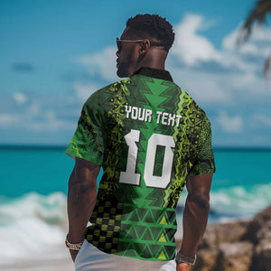 Custom Nigeria Football Hawaiian Shirt The Naija-Tribal Sporty Style - African Pride