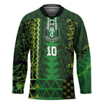 Custom Nigeria Football Hockey Jersey The Naija-Tribal Sporty Style - African Pride