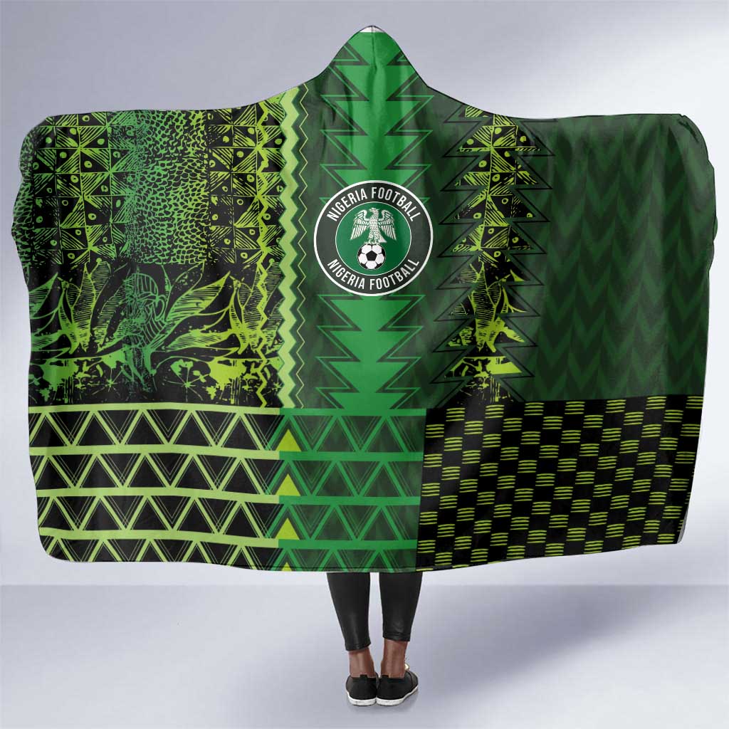 Nigeria Football Hooded Blanket The Naija-Tribal Sporty Style - African Pride