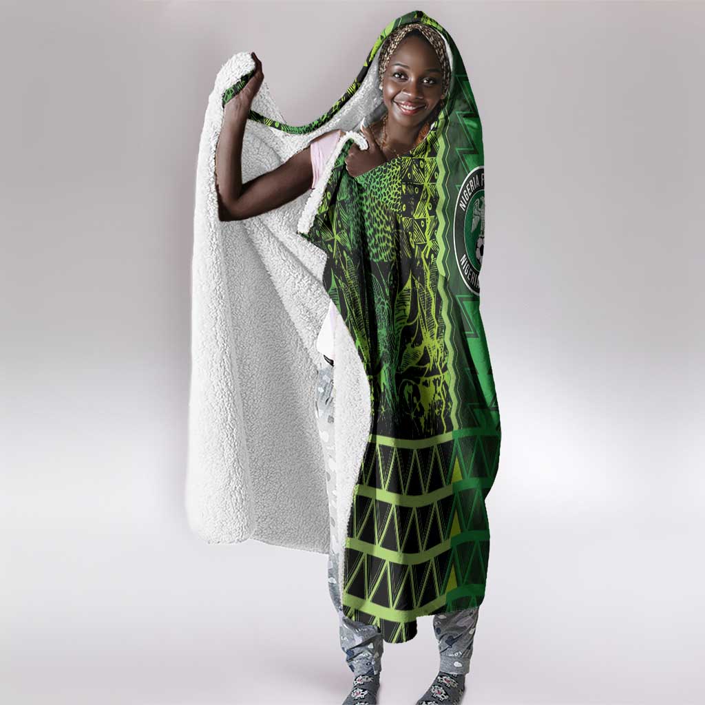Nigeria Football Hooded Blanket The Naija-Tribal Sporty Style - African Pride