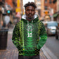 Custom Nigeria Football Hoodie The Naija-Tribal Sporty Style - African Pride
