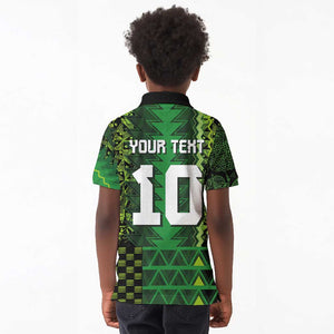 Custom Nigeria Football Kid Polo Shirt The Naija-Tribal Sporty Style - African Pride
