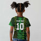 Custom Nigeria Football Kid T shirt The Naija-Tribal Sporty Style - African Pride