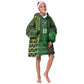 Custom Nigeria Football Kid Wearable Blanket Hoodie The Naija-Tribal Sporty Style - African Pride