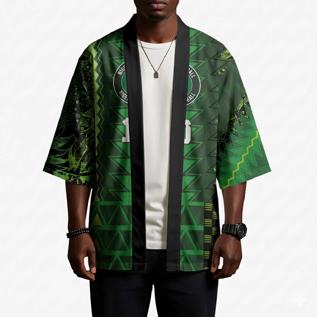 Custom Nigeria Football Kimono The Naija-Tribal Sporty Style - African Pride