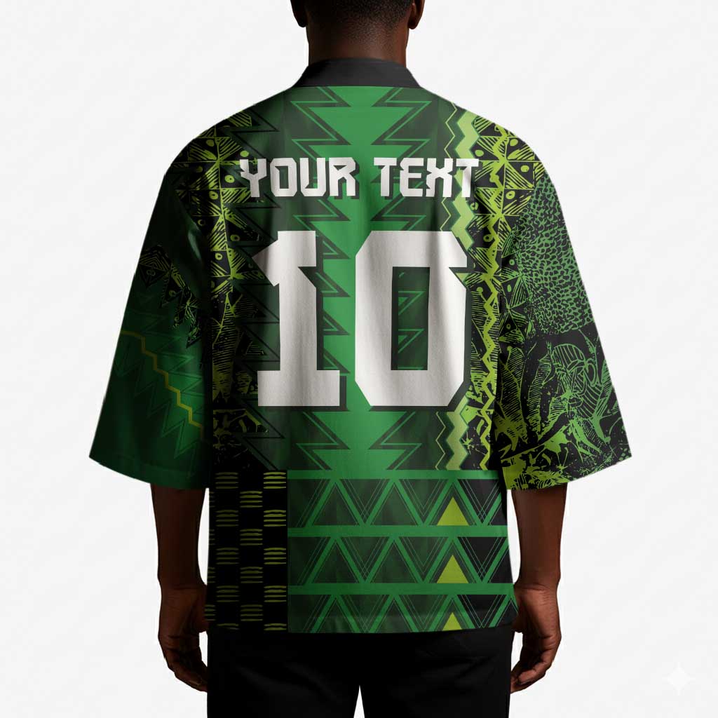 Custom Nigeria Football Kimono The Naija-Tribal Sporty Style - African Pride