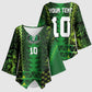 Custom Nigeria Football Kimono Sleeve Blouse The Naija-Tribal Sporty Style - African Pride