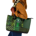 Nigeria Football Leather Tote Bag The Naija-Tribal Sporty Style - African Pride