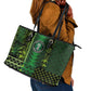 Nigeria Football Leather Tote Bag The Naija-Tribal Sporty Style - African Pride