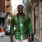 Custom Nigeria Football Long Sleeve Button Shirt The Naija-Tribal Sporty Style - African Pride