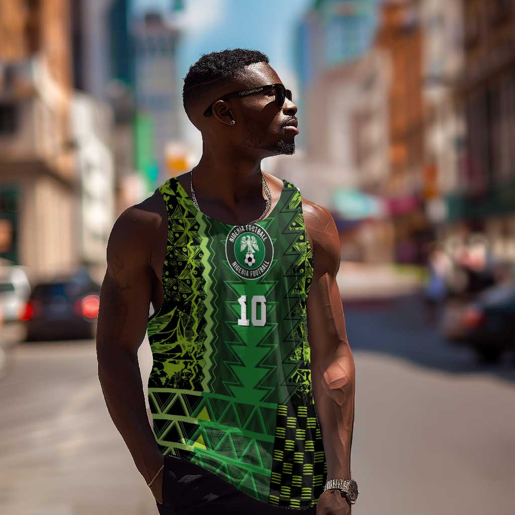 Custom Nigeria Football Men Tank Top The Naija-Tribal Sporty Style - African Pride