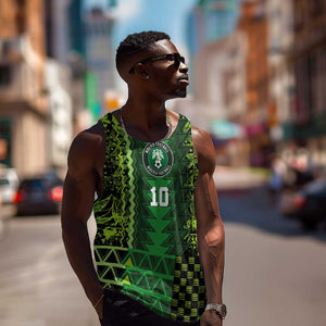 Custom Nigeria Football Men Tank Top The Naija-Tribal Sporty Style - African Pride