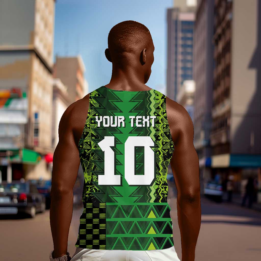 Custom Nigeria Football Men Tank Top The Naija-Tribal Sporty Style - African Pride
