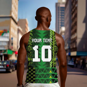 Custom Nigeria Football Men Tank Top The Naija-Tribal Sporty Style - African Pride