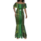 Custom Nigeria Football Mermaid Dress The Naija-Tribal Sporty Style - African Pride