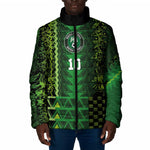 Custom Nigeria Football Padded Jacket The Naija-Tribal Sporty Style - African Pride