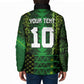 Custom Nigeria Football Padded Jacket The Naija-Tribal Sporty Style - African Pride