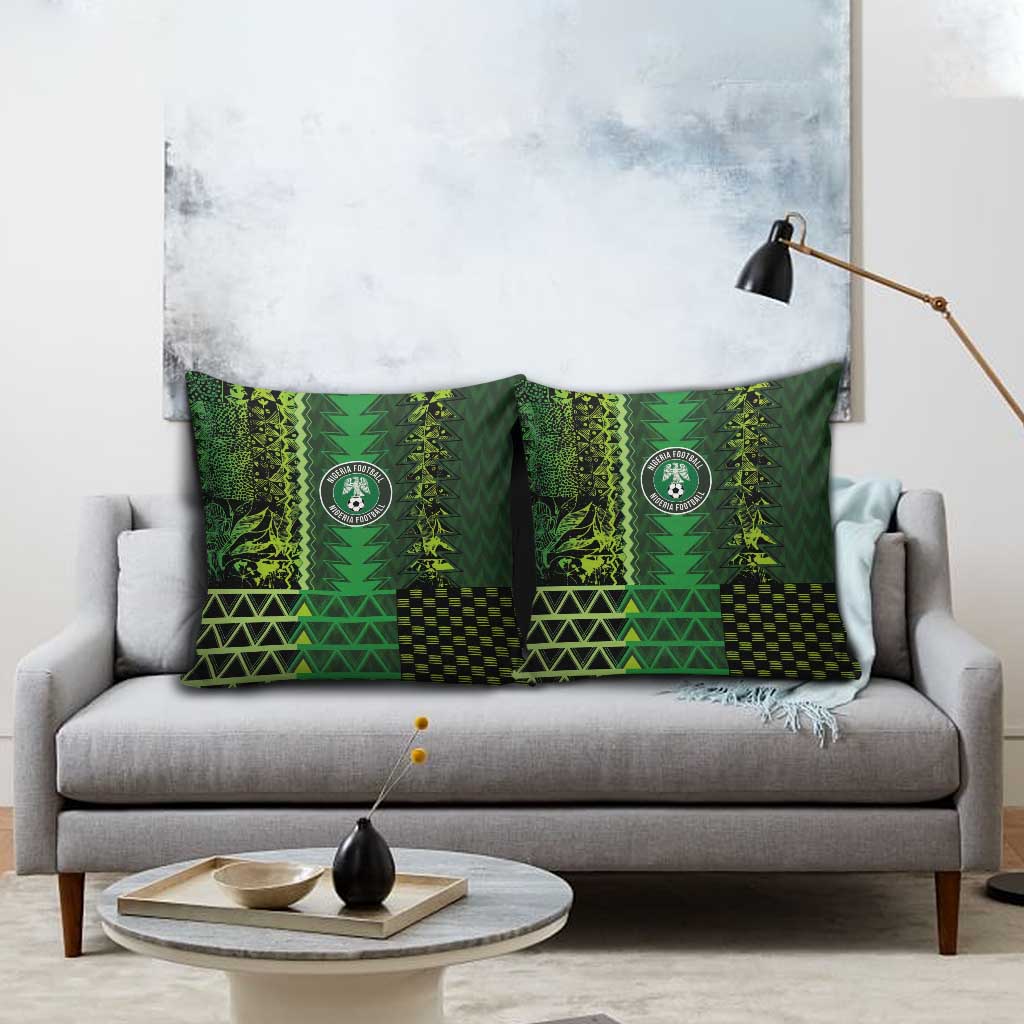 Nigeria Football Pillow Cover The Naija-Tribal Sporty Style - African Pride