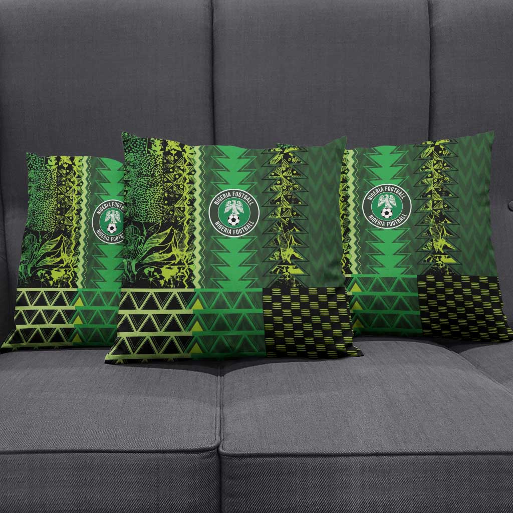 Nigeria Football Pillow Cover The Naija-Tribal Sporty Style - African Pride