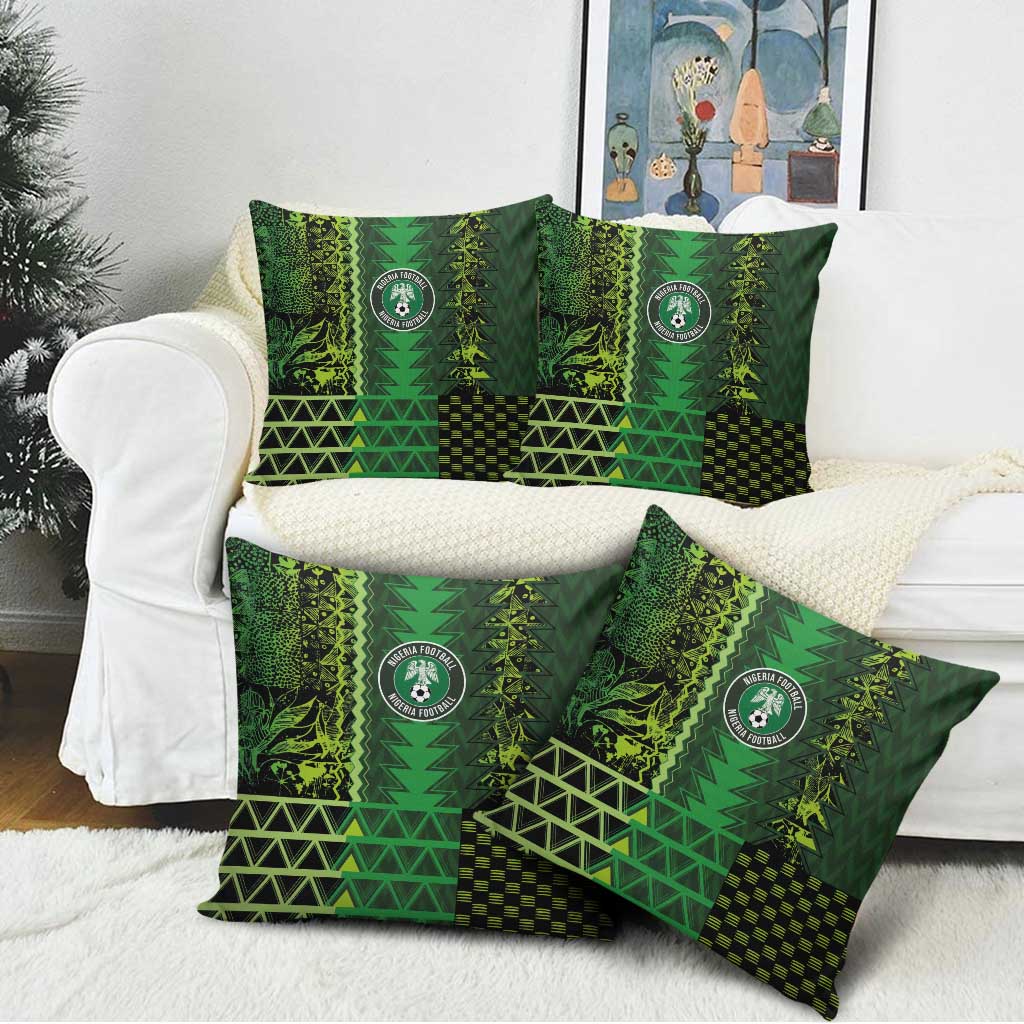 Nigeria Football Pillow Cover The Naija-Tribal Sporty Style - African Pride