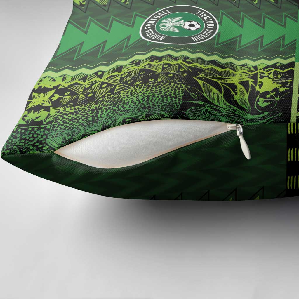 Nigeria Football Pillow Cover The Naija-Tribal Sporty Style - African Pride