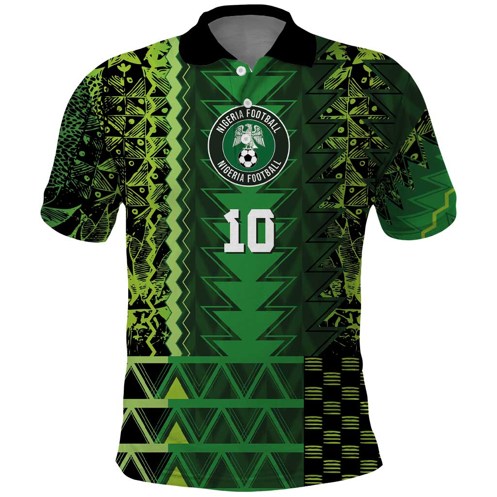Custom Nigeria Football Polo Shirt The Naija-Tribal Sporty Style - African Pride