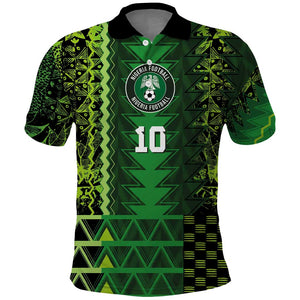 Custom Nigeria Football Polo Shirt The Naija-Tribal Sporty Style - African Pride