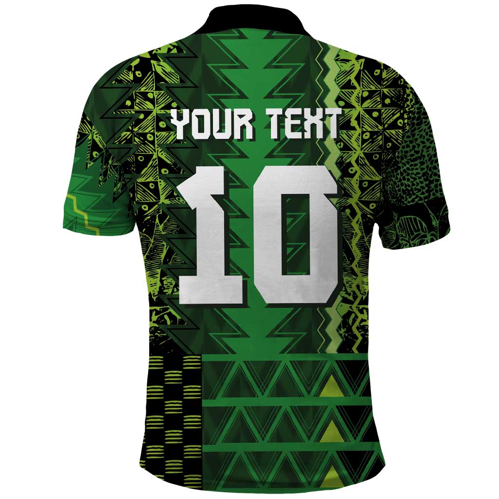 Custom Nigeria Football Polo Shirt The Naija-Tribal Sporty Style - African Pride