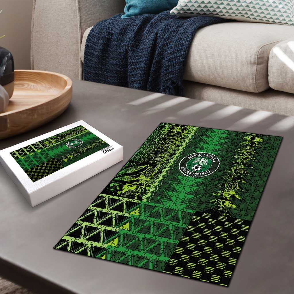 Nigeria Football Puzzle The Naija-Tribal Sporty Style - African Pride