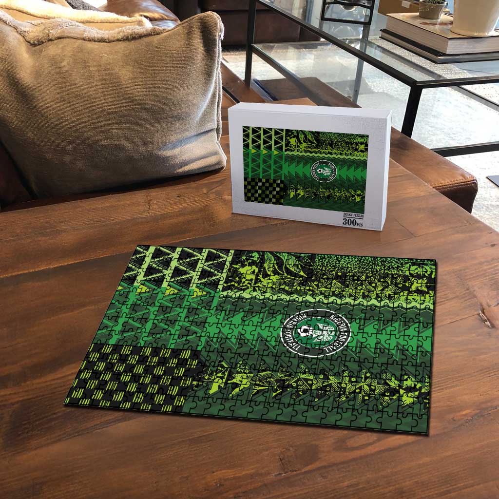 Nigeria Football Puzzle The Naija-Tribal Sporty Style - African Pride