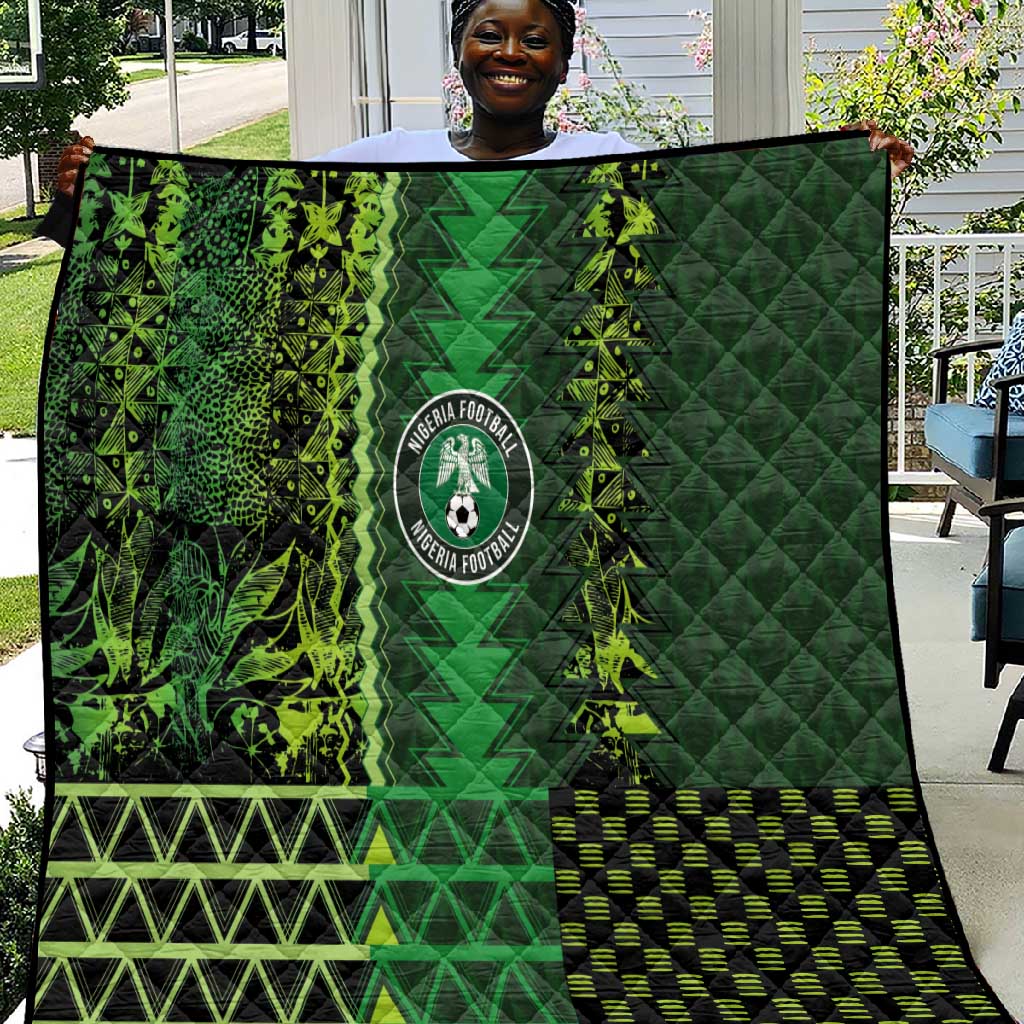Nigeria Football Quilt The Naija-Tribal Sporty Style - African Pride