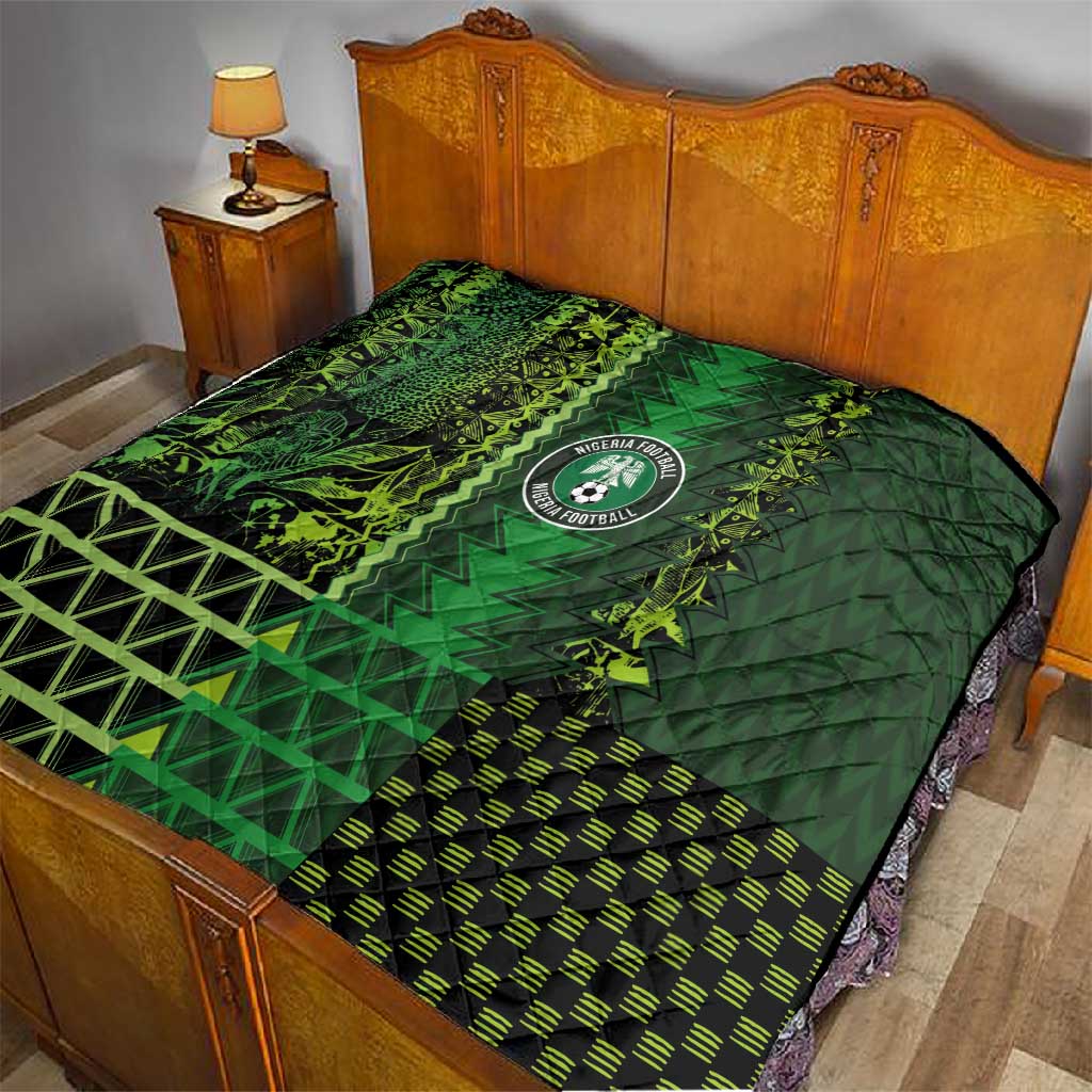 Nigeria Football Quilt The Naija-Tribal Sporty Style - African Pride