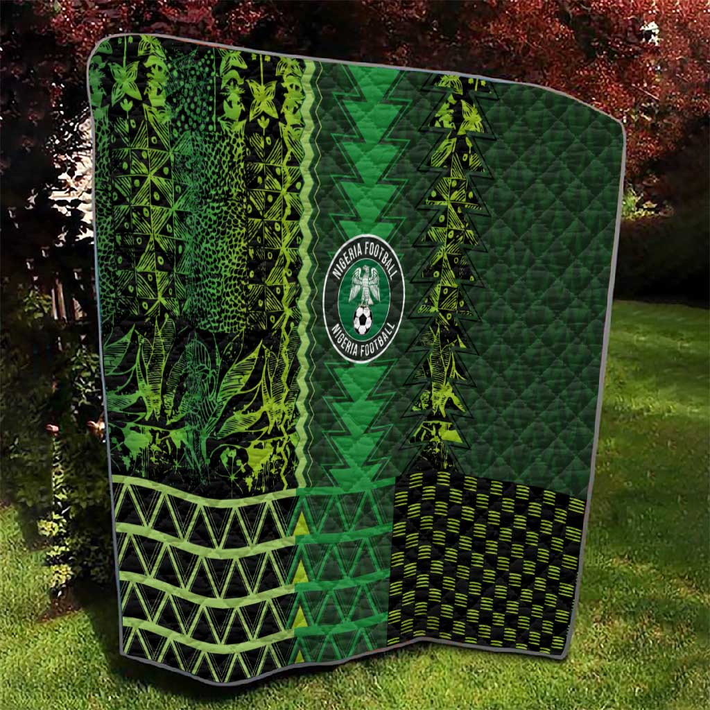 Nigeria Football Quilt The Naija-Tribal Sporty Style - African Pride