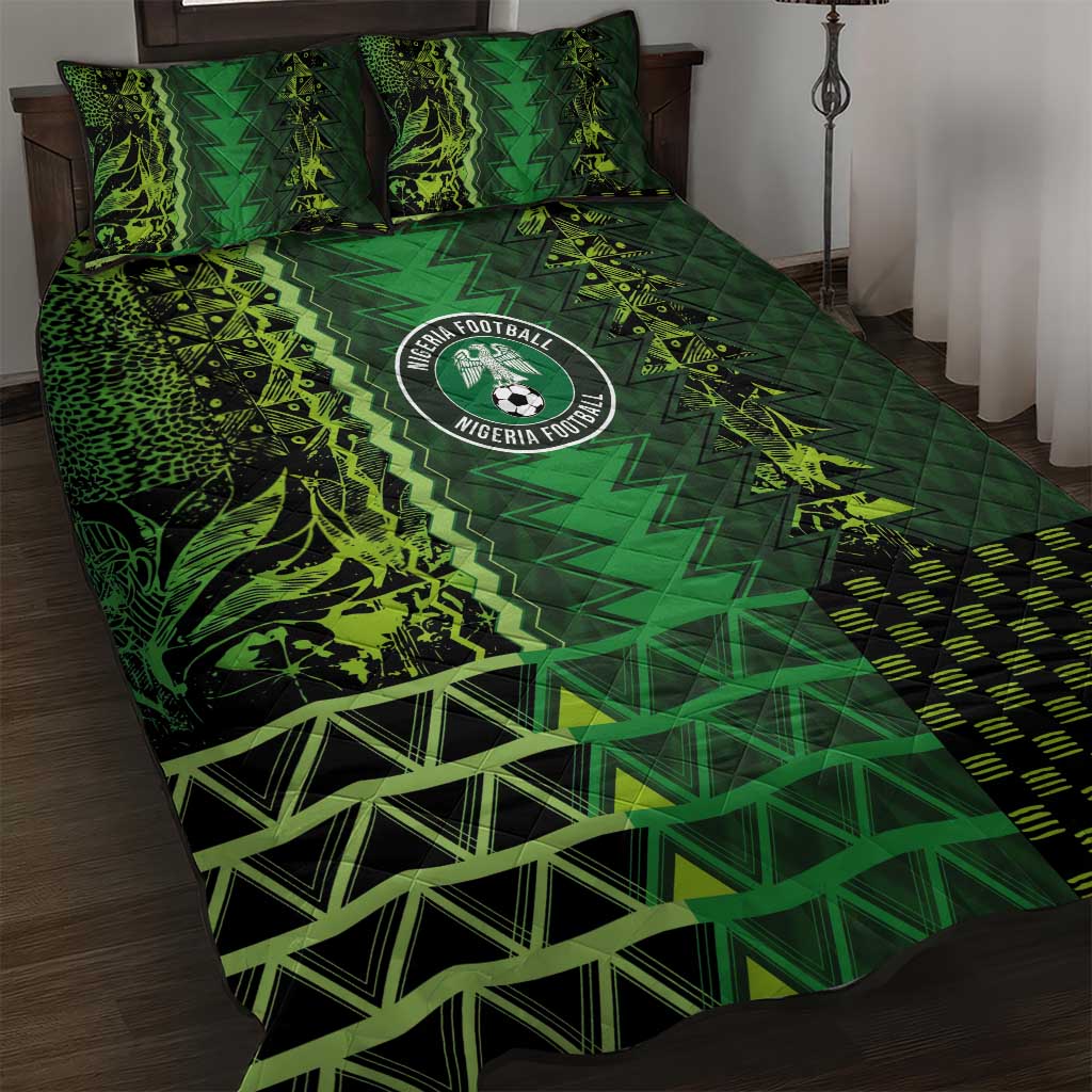 Nigeria Football Quilt Bed Set The Naija-Tribal Sporty Style - African Pride
