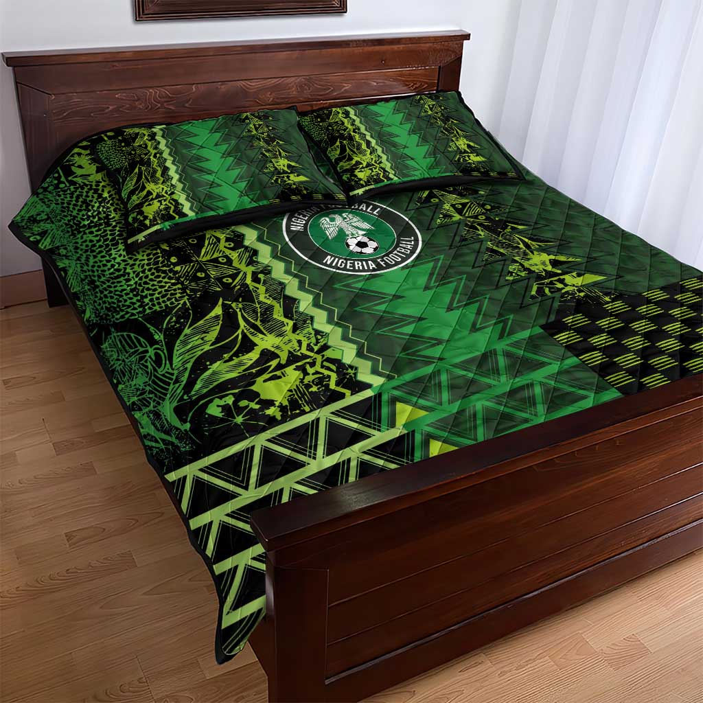 Nigeria Football Quilt Bed Set The Naija-Tribal Sporty Style - African Pride