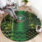 Nigeria Football Round Carpet The Naija-Tribal Sporty Style - African Pride