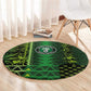 Nigeria Football Round Carpet The Naija-Tribal Sporty Style - African Pride