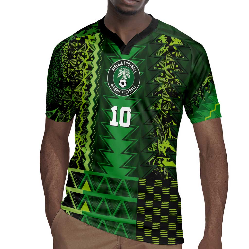 Custom Nigeria Football Rugby Jersey The Naija-Tribal Sporty Style - African Pride