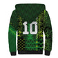 Custom Nigeria Football Sherpa Hoodie The Naija-Tribal Sporty Style - African Pride