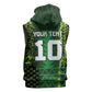 Custom Nigeria Football Sleeveless Zip Hoodie The Naija-Tribal Sporty Style - African Pride