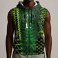 Custom Nigeria Football Sleeveless Zip Hoodie The Naija-Tribal Sporty Style - African Pride