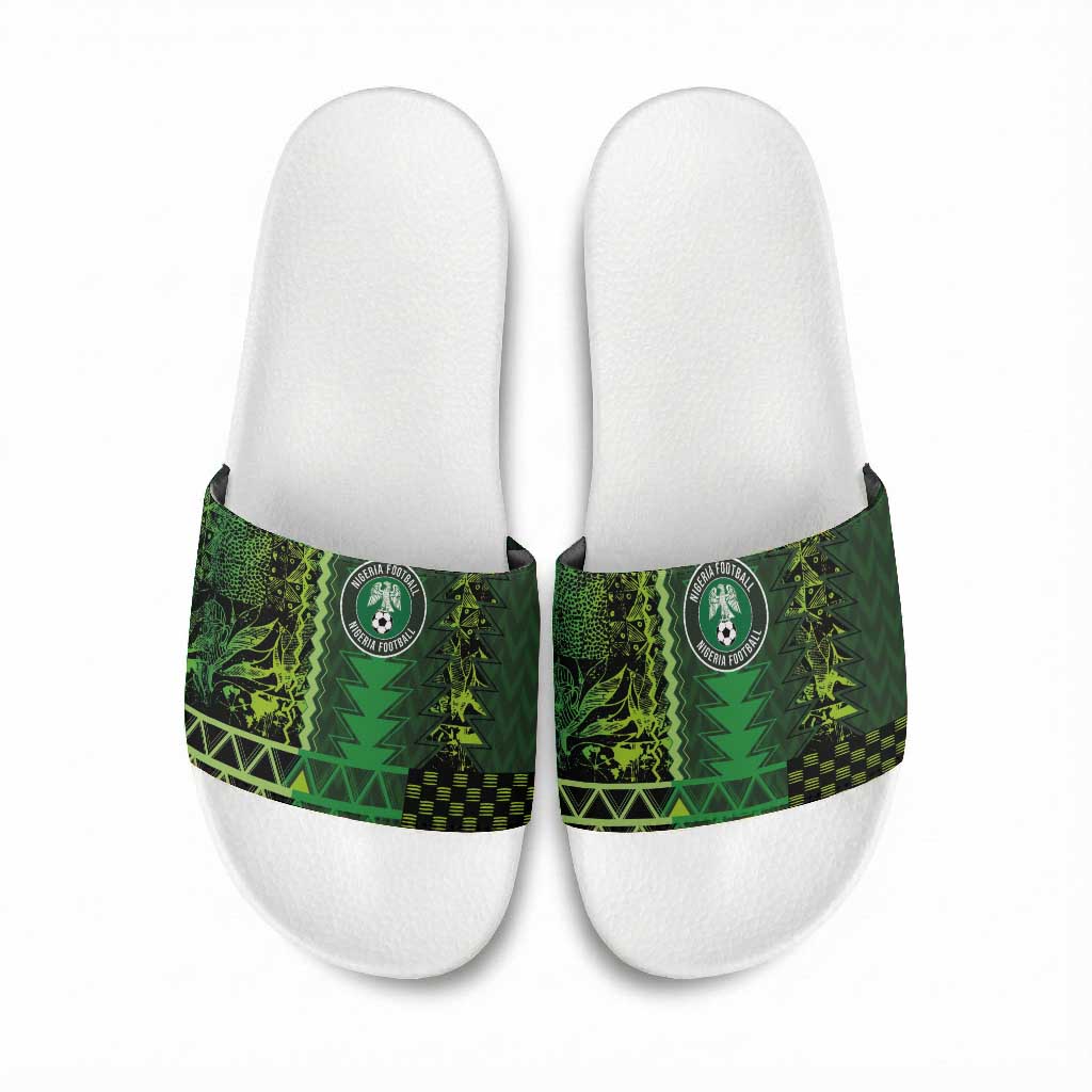 Nigeria Football Slide Sandals The Naija-Tribal Sporty Style - African Pride