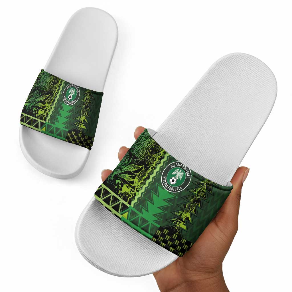 Nigeria Football Slide Sandals The Naija-Tribal Sporty Style - African Pride