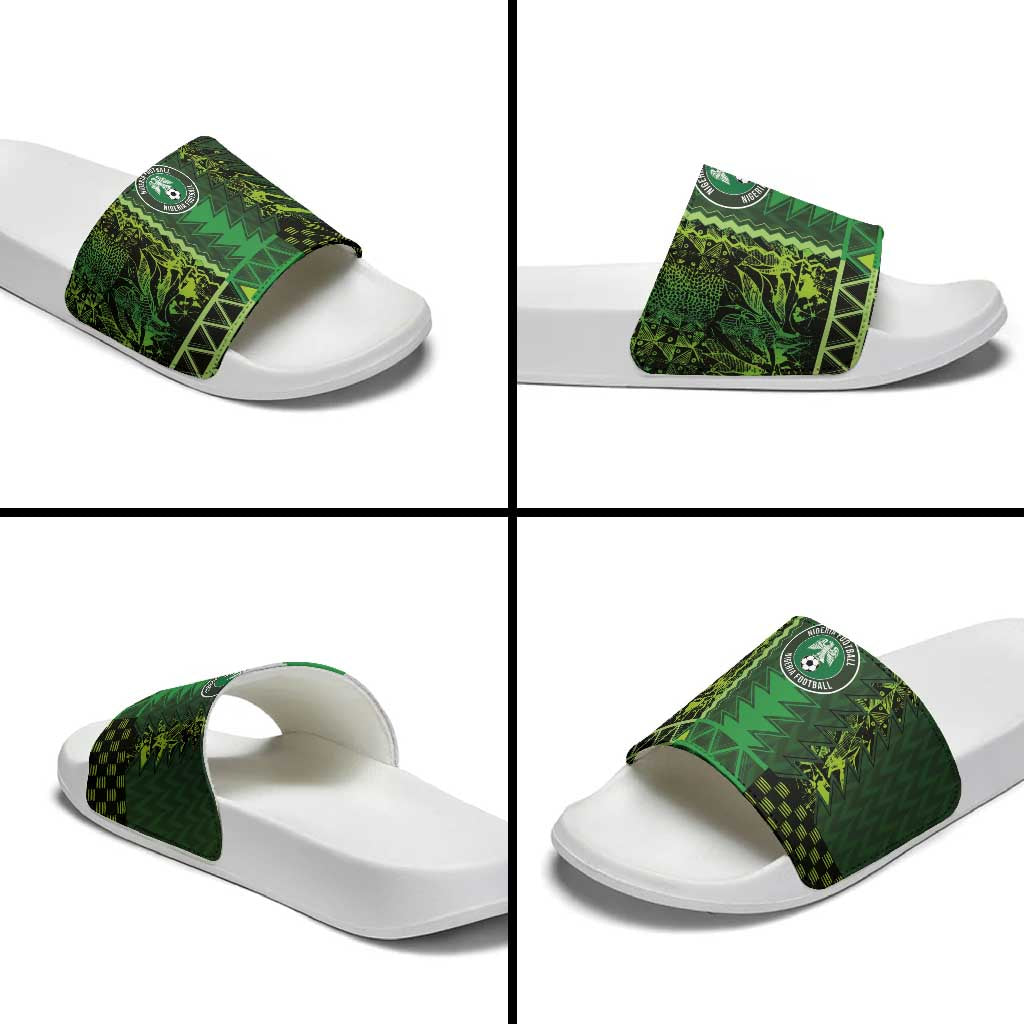 Nigeria Football Slide Sandals The Naija-Tribal Sporty Style - African Pride