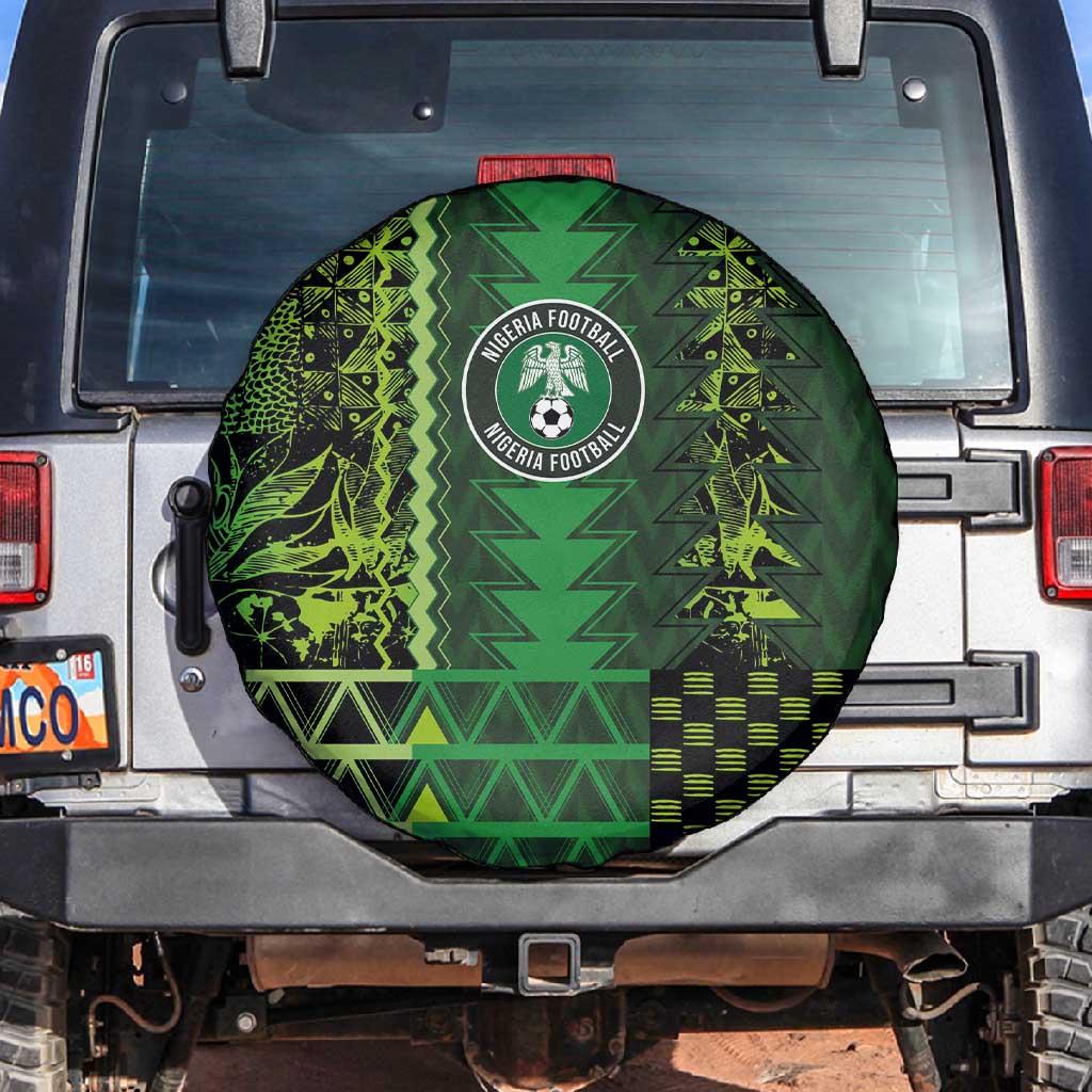 Nigeria Football Spare Tire Cover The Naija-Tribal Sporty Style - African Pride