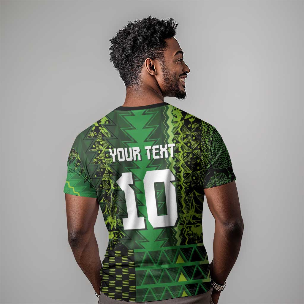 Custom Nigeria Football T shirt The Naija-Tribal Sporty Style - African Pride